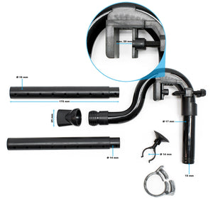 Pompa filtro acquario biologico esterno esterno 1.000 litri all'ora 3 fasi materiale 16_0001741