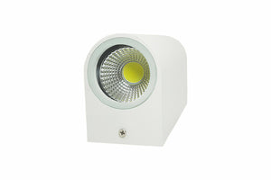 APPLIQUE DOPPIO LED 10W BIANCO LAMPADA LUCE FREDDA PARETE UP DOWN FARO ESTERNO