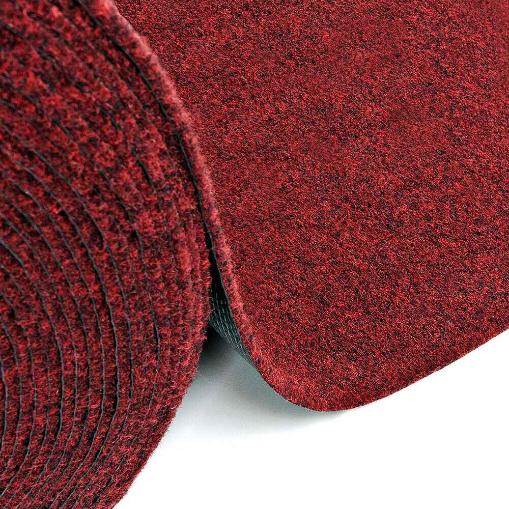 Passatoia 50x400 cm Corridoio Agugliato Moquette Corsia Bordeaux Zerbino Esterno Interno Negozio