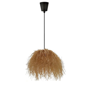 LAMPADARIO A SOSPENSIONE RATTAN NATURALE JUTA INTRECCIATO E27 SPIAGGIA ET-31386