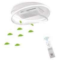 PLAFONIERA LED CON VENTILATORE 55W 500MM SENZA PALE LUCE CALDA FREDDA ET-31530