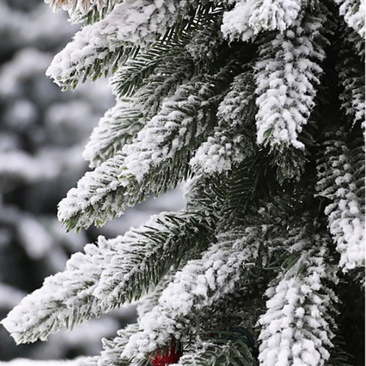 ALBERO DI NATALE PINO VERDE ARTIFICIALE INNEVATO PICCOLO 40 CM CON NEVE BACCHE