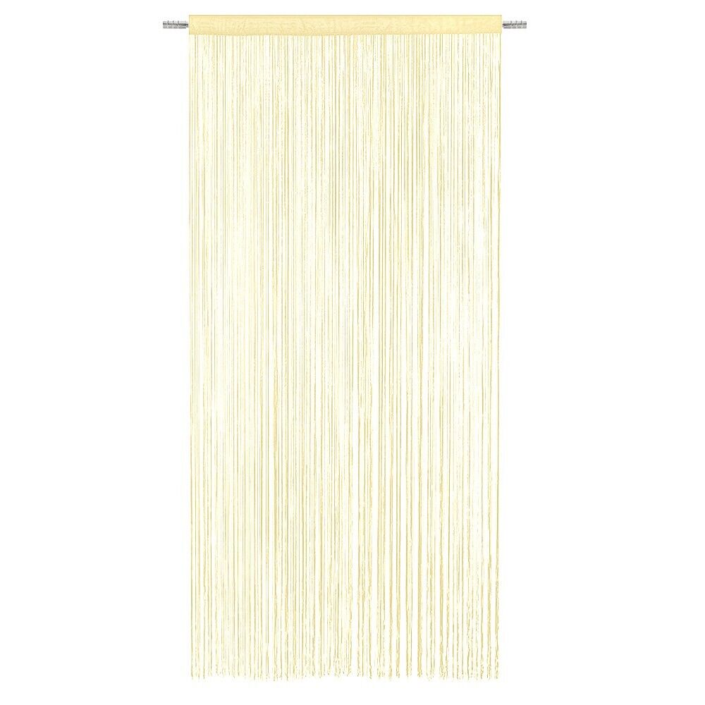 Tenda a Fili Elegante Per Porte Finestre Pannello 140x290 Cm Divisorio Camere Stanze Ambienti Oro