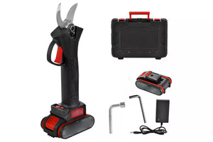 Tech Time - Cesoia Elettrica Forbice Con 2 Batterie 48v Trincia Rami Professionale Senza Fili