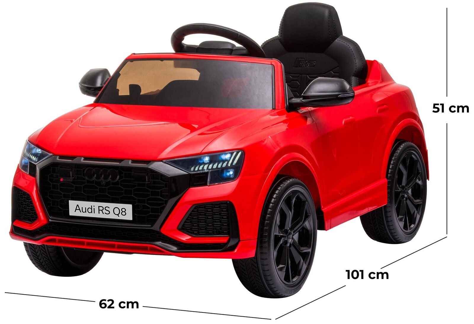 Auto Elettrica per Bambini Audi SQ8 12V-Rosso