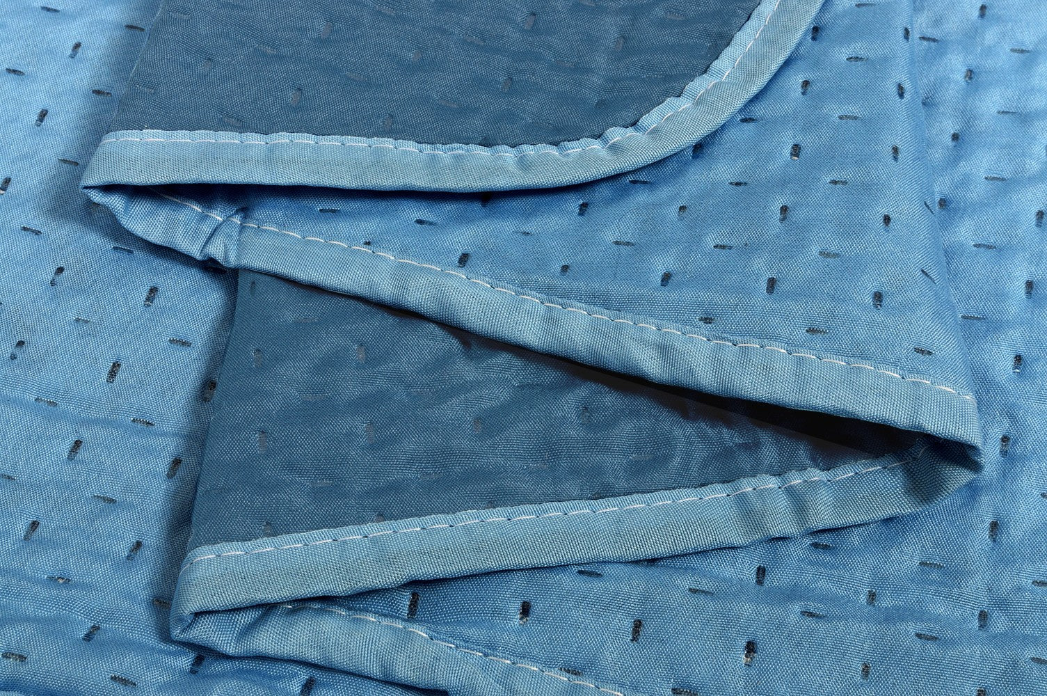 Trapunta Double Face SINGOLA 150x255 cm Coperta Morbida Copriletto Tinta Unita Blu