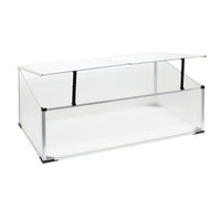 Mini serra da giardino in alluminio e policarbonato 100 x 60 x 40 cm apertura con cilindro vegetale 16_0002679