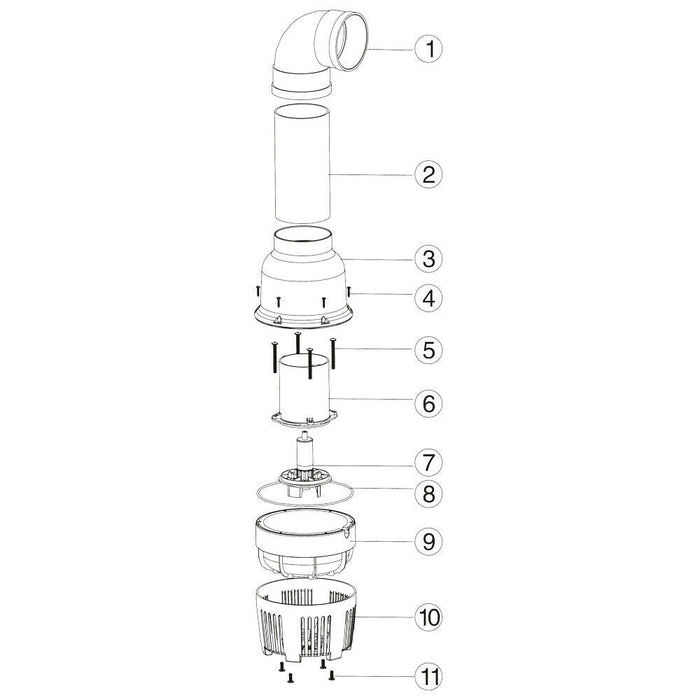 Pompa per laghetto filtro filtrazione corso d'acqua acquario ecologico piccolo laghetto ecologico ad alta efficienza 22000 l/h 95 watt 16_0002096