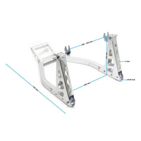 Cavalletto officina ruota posteriore moto supporto sollevatore moto in alluminio uso universale 16_0002932