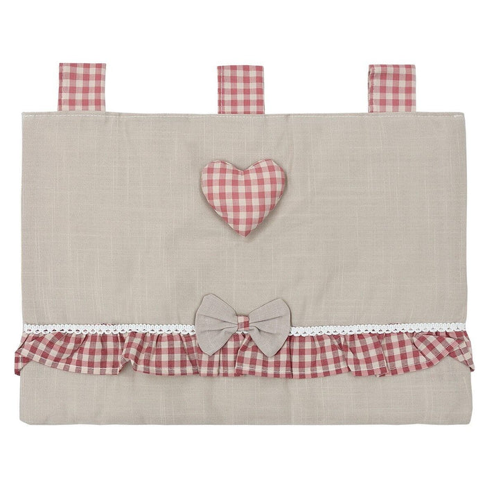 Copriforno Cucina Universale Morbido Cuore Rosso Ricamato Proteggi Forno