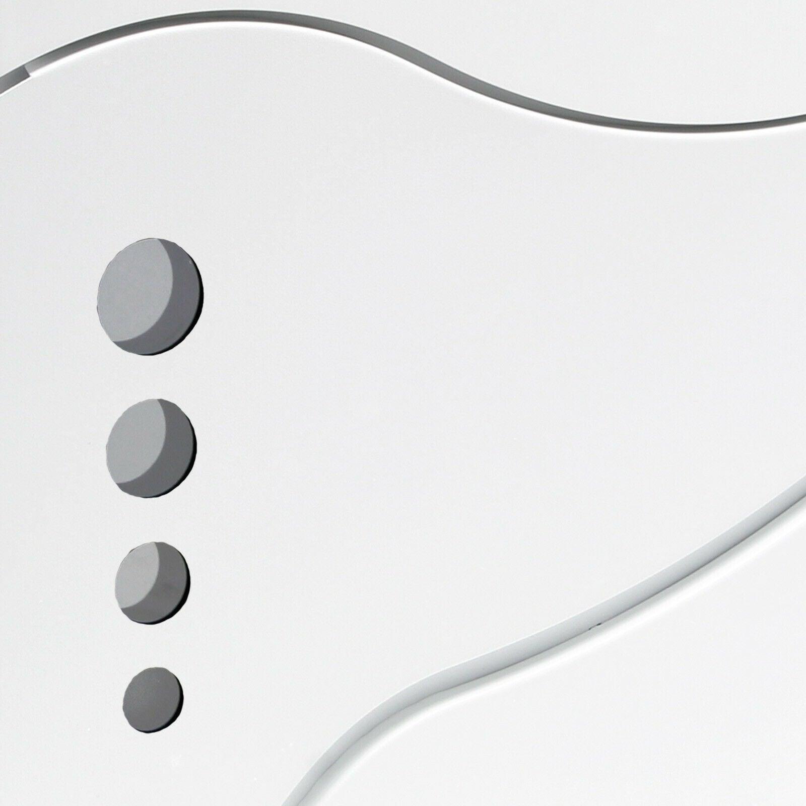 Cassetta postale da parete di design con scomparto per giornali in acciaio zincato 37 x 37 x 10,5 cm bianco 16_0000084