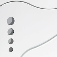 Cassetta postale da parete di design con scomparto per giornali in acciaio zincato 37 x 37 x 10,5 cm bianco 16_0000084