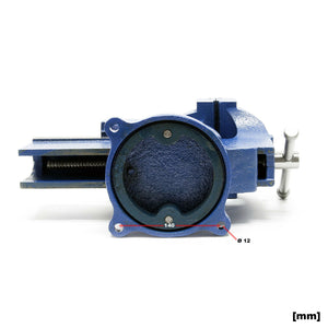 Ganascia di serraggio per morsa per carichi pesanti 150 mm 360 gradi con incudine 152,4 mm officina 16_0000323