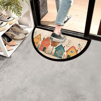 Zerbino Gomma Sostenibile 40X70 Antiscivolo Ingresso Interno Esterno Moderno Semiluna Dis.MC