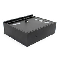 Cassetta postale da parete design verniciata a polvere 30 × 39,5 × 11 cm nero 16_0000105