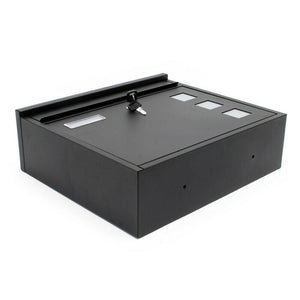 Cassetta postale da parete design verniciata a polvere 30 × 39,5 × 11 cm nero 16_0000105