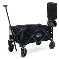 Carrello da trasporto pieghevole protezione solare diavolo trasporto spiaggia giardino nero 16_0000762