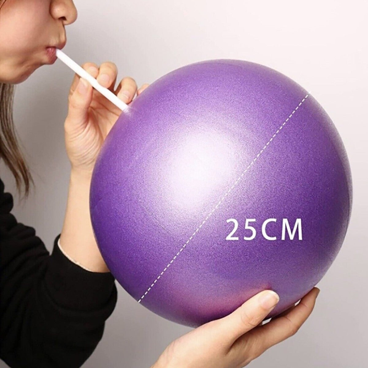 MINI SOFTBALL PALLA PER ESERCIZI ADDOMINALI YOGA PILATES FITNESS PALESTRA 25CM