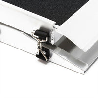 Rampa per cani 122 x 38 cm 110 kg pieghevole in alluminio superficie antiscivolo 16_0000550