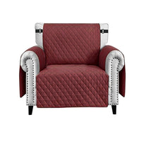 Copri Poltrona Impermeabile Tasche Laterali Proteggi Poltrona Antimacchia Antiscivolo 1 Posto Bordeaux