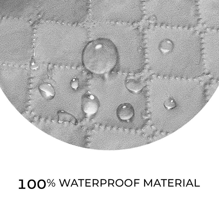 Copri Poltrona Impermeabile Tasche Laterali Proteggi Poltrona Antimacchia Antiscivolo 1 Posto Grigio