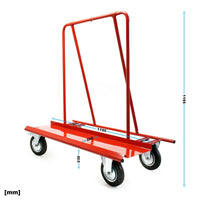 Carrello di trasporto per pannelli in cartongesso e legno portapannelli 16_0002572