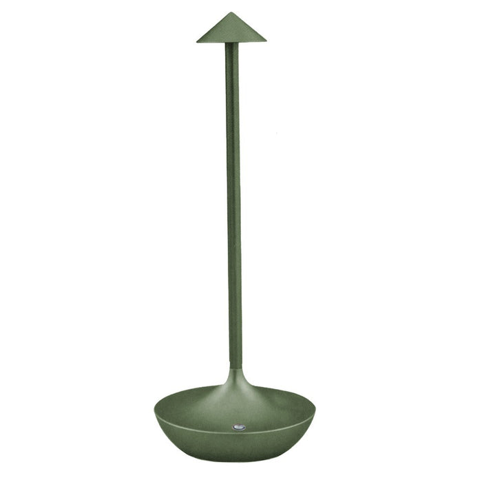 Lampada Touch Led Regolabile Abat Jour Moderna Comodino Tavolo Scrivania No Fili Ricarica Usb Verde