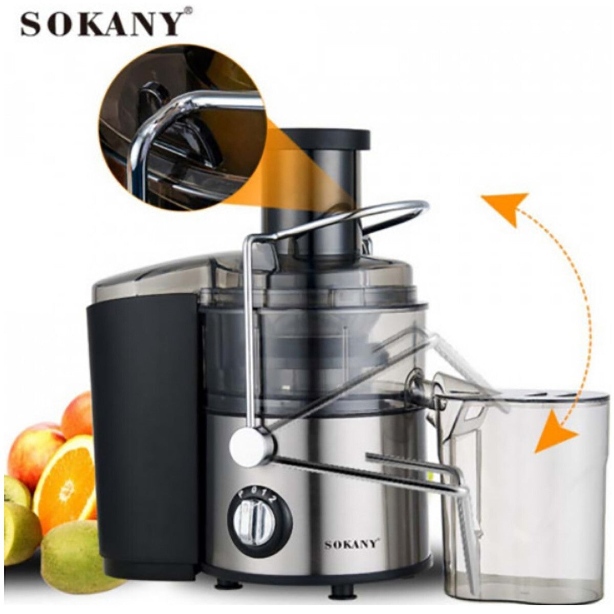 CENTRIFUGA FRUTTA VERDURA ESTRATTORE DI SUCCO A FREDDO 800W SPREMIAGRUMI 500ML