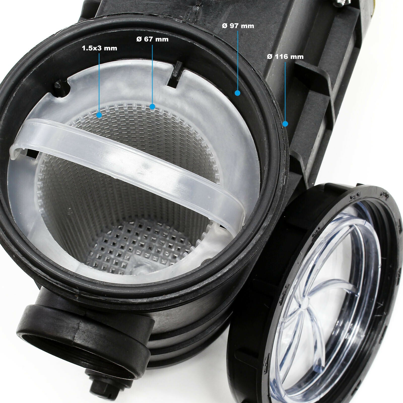 Pompa per piscina 5000 l/h 220 watt pompa di filtrazione circolazione piscina 16_0001460