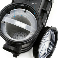 Pompa per piscina 5000 l/h 220 watt pompa di filtrazione circolazione piscina 16_0001460