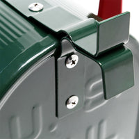 Cassetta postale USA Cassetta postale design americano piedino di supporto posta verde 16_0000337