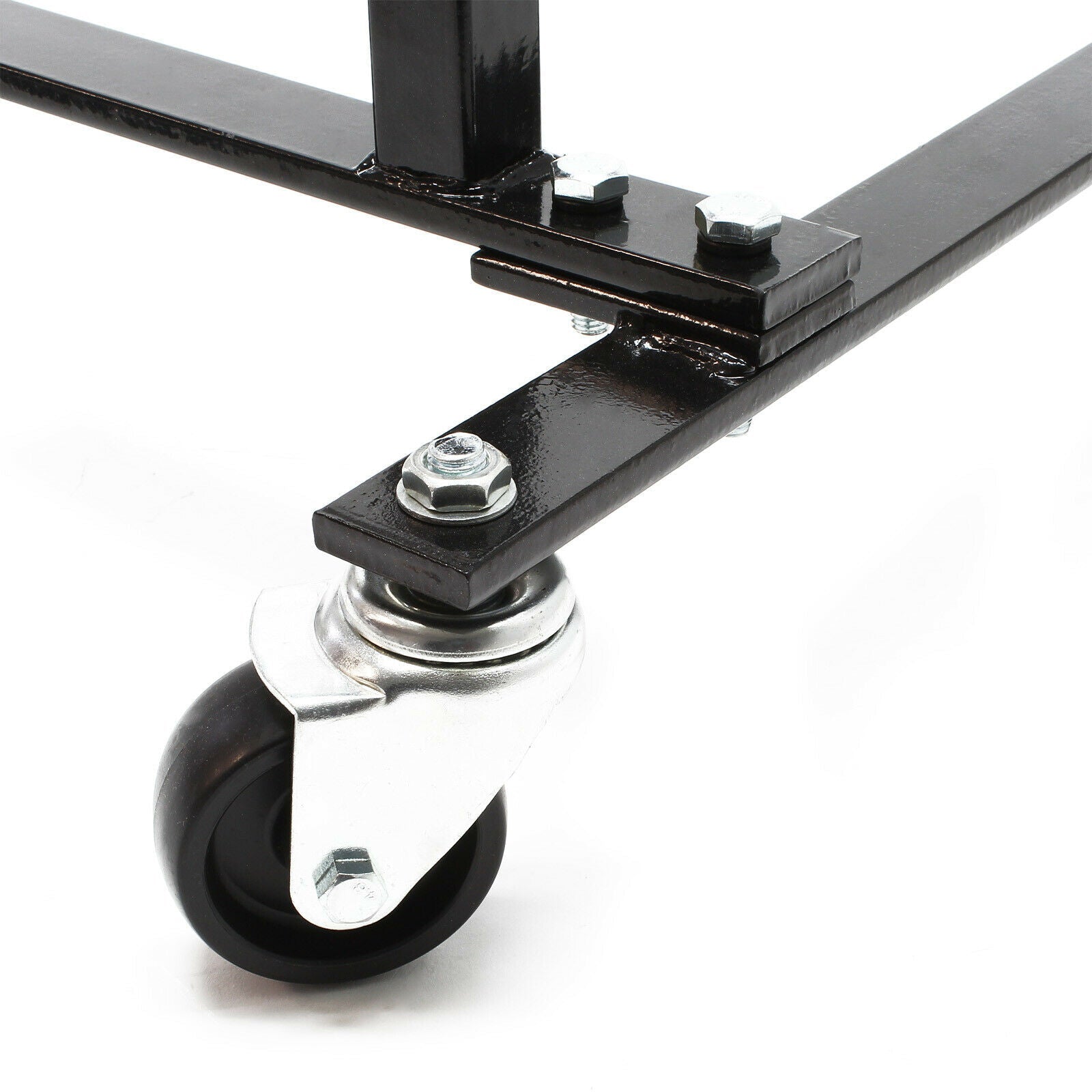 Supporto mobile per rack di stoccaggio per 4 carrelli con martinetto idraulico rack di trasporto 16_0002928