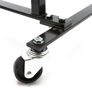 Supporto mobile per rack di stoccaggio per 4 carrelli con martinetto idraulico rack di trasporto 16_0002928