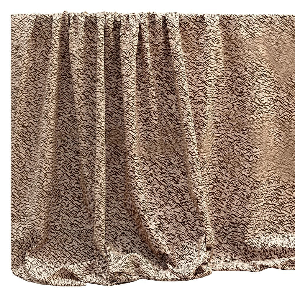 Tessuto Stoffa Cotone Loneta Maculato Cucito Rivestire Fodera Divani Sedie Cuscini 2,8x1 Mt Marrone