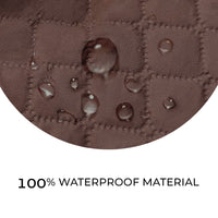 Copri Poltrona Impermeabile Tasche Laterali Proteggi Poltrona Antimacchia Antiscivolo 1 Posto Marrone