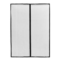 Tenda Zanzariera Magnetica Calamitata 100x220 Cm Nera Universale Porta Finestra Anti Insetti Mosche