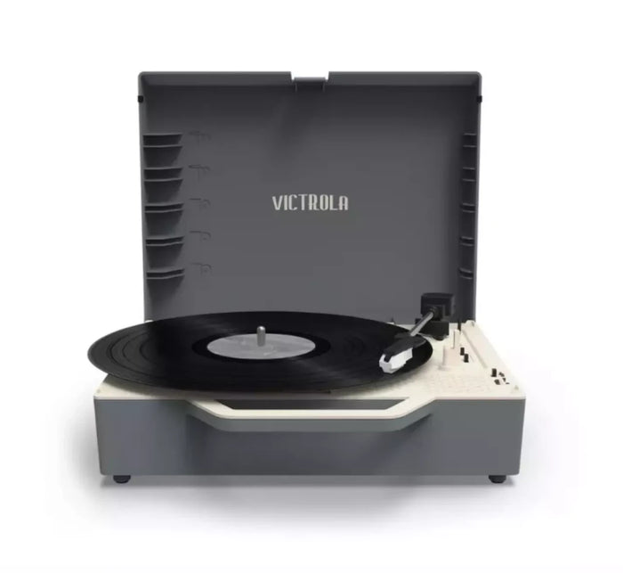 Victrola, Giradischi ReSpin, Bluetooth, Tecnologia Vinyl Stream, colore Grigio