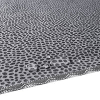 Tovaglia Antimacchia Maculata Bordata Cotone Plastificato Copritavolo Casa Cucina Grigio 120x160 Cm