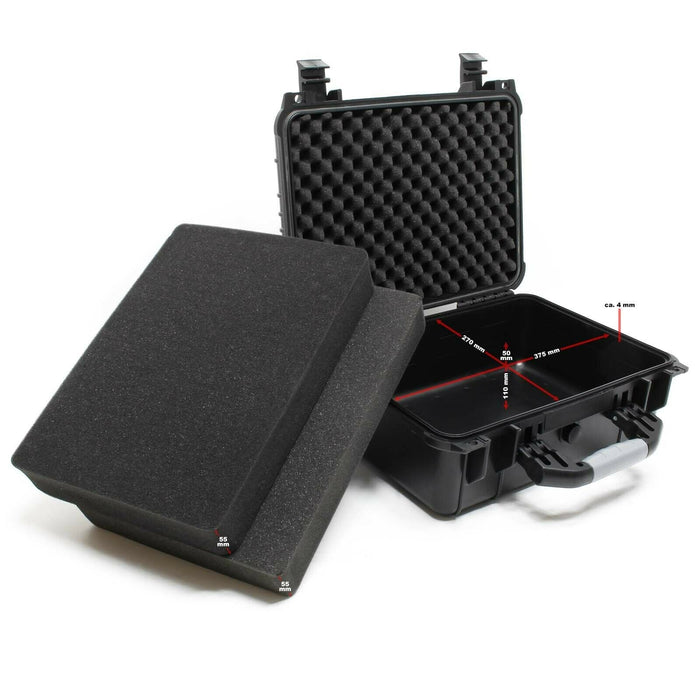 Valigia da trasporto nera da 14 litri in schiuma protettiva impermeabile regolabile 16_0002333