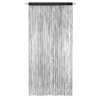 Tenda a Fili Elegante Per Porte Finestre Pannello 140x290 Cm Divisorio Camere Stanze Ambienti Nero