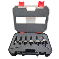 SET DI 6 FRESE TAZZA HSS DENTI IN METALLO DURO DA 16 20 25 30 32 35MM PER FERRO