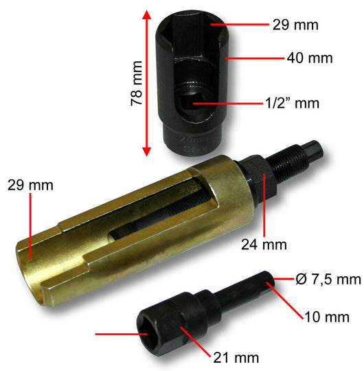 Estrattore telescopico per iniettori CDI diesel, smontaggio iniettori per Mercedes 16_0002412
