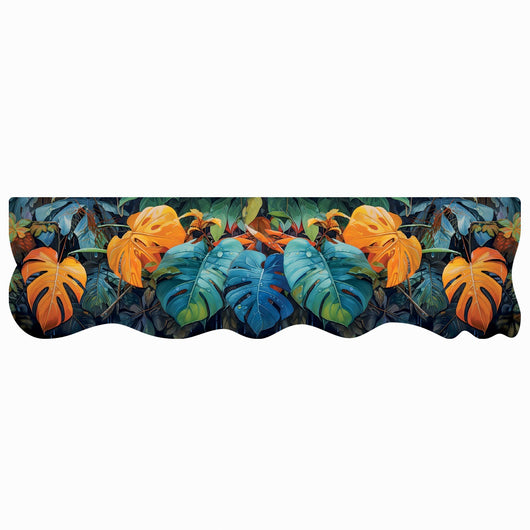 Tappeto Cucina Pvc Stampa Digitale HD Foglie Palme Moderno Sagomato Lavabile Antimacchia 50x180 cm