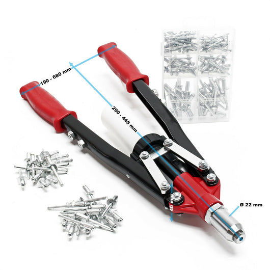 Pinza per rivetti ciechi pinza a leva rivetti ciechi 150 pezzi alluminio 16_0002890