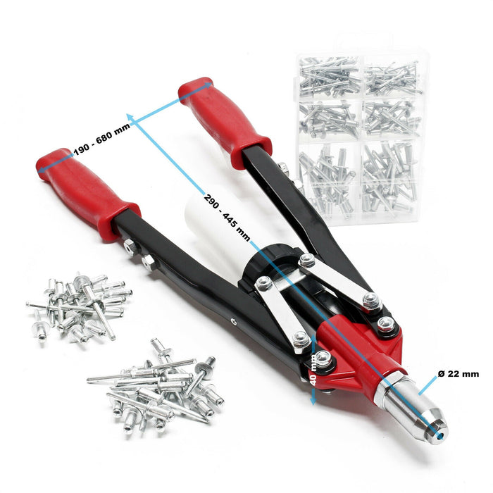 Pinza per rivetti ciechi pinza a leva rivetti ciechi 150 pezzi alluminio 16_0002890