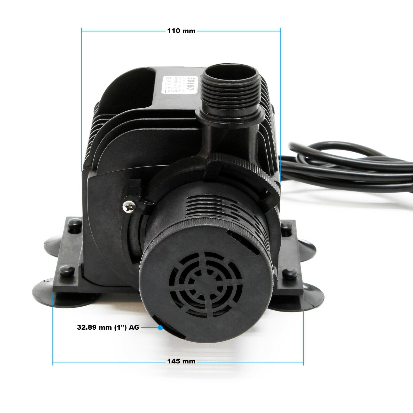 Pompa per laghetto filtro filtrazione corso d'acqua eco acquario laghetto eco 4000 litri all'ora 65 Watt 16_0002808