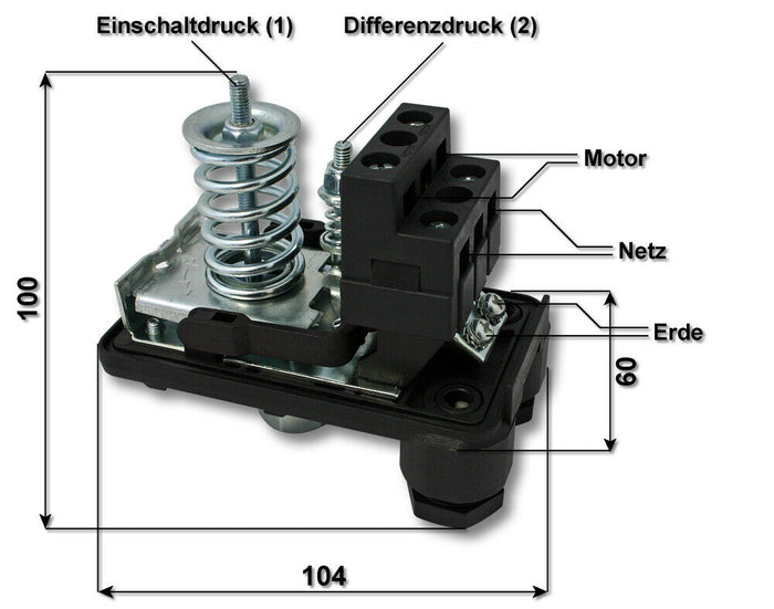 Pressostato sk-9 230v monofase pompa domestica comando pompa da pozzo 16_0000480