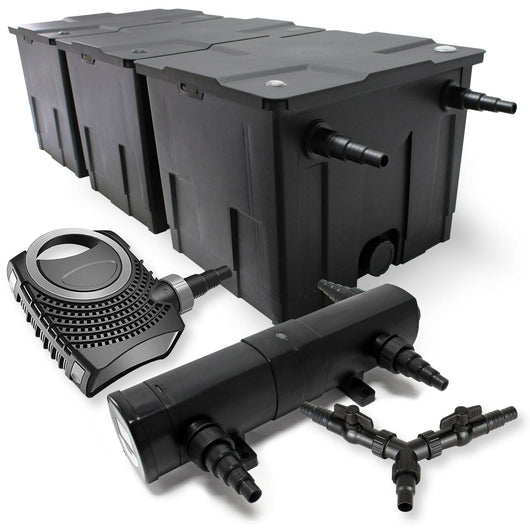 Kit filtrazione laghetto 90.000 litri Sterilizzatore 18 watt Pompa 80 watt 16_0001363