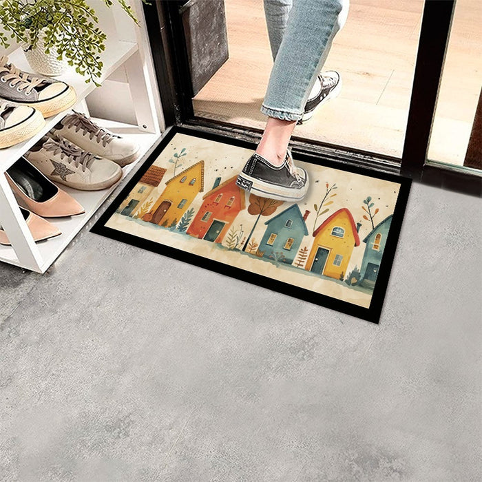 Zerbino Gomma Sostenibile 40X70 Antiscivolo Ingresso Interno Esterno Moderno Dis.I