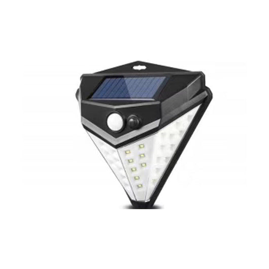 FARETTO CON 38 LED SMD PANNELLO SOLARE RICARICABILE SENSORE MOVIMENTO DA ESTERNO
